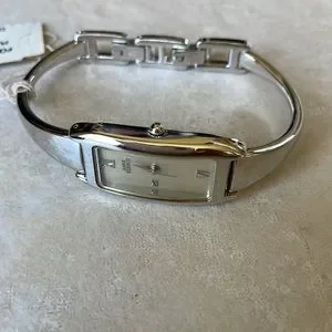 Anne Klein Swiss lady battery bangle band stainless steel water resistant Anne Klein | Accessories | Anne Klein Lady Battery Bangle  main image 2